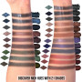 Palette Fards à Paupières Smokey Noir, Maquillage Halloween Gothique, Paillettes, Shimmer et Mat, Midnight Masquerade 21 Couleur