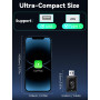DEALAZOT Adaptateur CarPlay sans Fil Plug & Play pour iPhone – Convertit Le Filaire en sans Fil, Compatible USB/Type-C, pour Véh