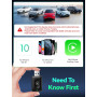 DEALAZOT Adaptateur CarPlay sans Fil Plug & Play pour iPhone – Convertit Le Filaire en sans Fil, Compatible USB/Type-C, pour Véh