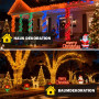 Amzxart Guirlande Lumineuse Exterieure Solaire,32m 300LED Guirlande Noel Exterieur,19 Modes, IP65 Guirlande Lumineuse Exterieure