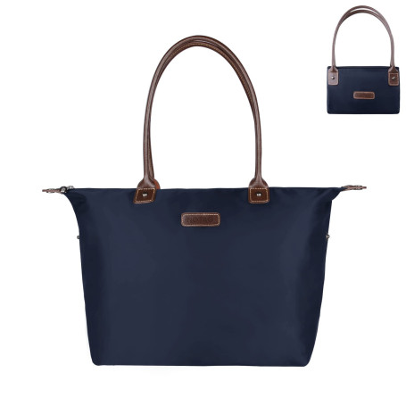 NOTAG Sac Cabas Femmes, Imperméable Sac à Main en Nylon Sac de Plage pour Shopping Voyage (Bleu)