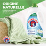 Chanteclair - Lessive Liquide Concentrées Musc Blanc, Enrichie au Dégraissant, Ultra Détachantes et Efficaces aussi à Froid, 40 