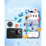 TIMNUT 4K60FPS Caméra Sport- Caméra Étanche avec Carte SD 64G 48MP HD WiFi Camera with EIS, Caméras Embarquées with 2 * 1350 mAh