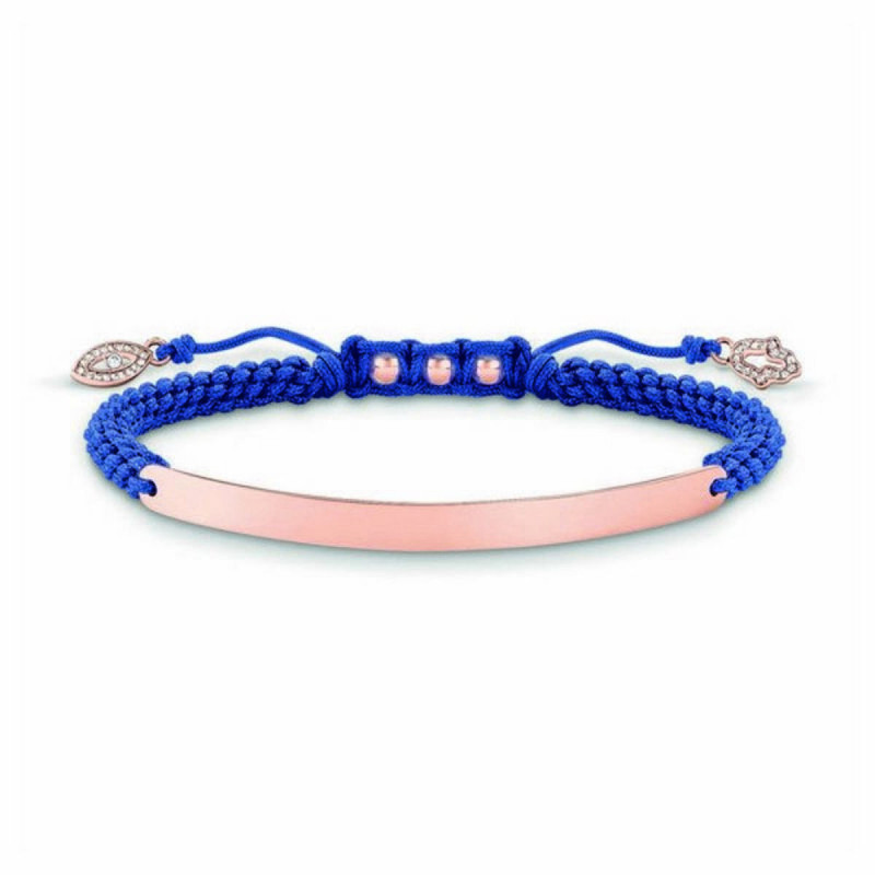 Image secondaire de Bracelet Femme Thomas Sabo LBA0068-898-1 Bleu Or rose Argent