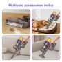 Aodebiao V16 Aspirateur Balai sans Fil 55Kpa/600W/80Mins, Aspirateur sans Fil Puissant, Écrans Tactiles LED, Mode Automatique, B