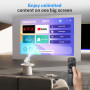 [Apps Intégrées | Native 4K FHD 1080P] 12000 Lumens Vidéoprojecteur avec WiFi 6 et Bluetooth 5.4 Mini Projecteur Rotation 270° A