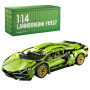 Highdar Kit de Construction Technique pour Lambor - Modèle de Voiture de Sport de Course Supercar à Collectionner - 1314 Pièces