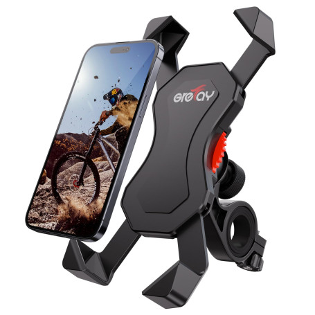 Grefay Support Téléphone Vélo Moto Porte Telephone Velo Universel Support Telephone Trotinette Electrique, Scooter, VTT avec 360