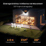 TECKNET Lampe Solaire Extérieur, 248 LEDs, Projecteur Solaire avec Éclairage à 300°, Lampe Murale Étanche IP66, 3 Modes, avec Dé
