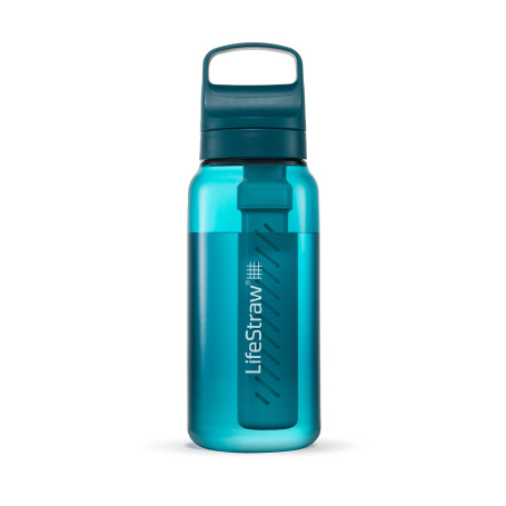 LifeStraw Go Series – Gourde filtrante sans BPA 1l pour les voyages et l’usage quotidien. Élimine les bactéries, les parasites e