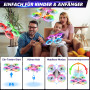 Mini Drone avec Caméra 1080P HD, Drone avec Lumières Colorées pour Enfant, Quadricoptère Hélicoptère RC avec 3 Batteries 21 Mins