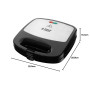 Russell Hobbs Appareil Croque Monsieur [Multifonction 3 en 1] Fiesta (Gaufrier, Sandwich, Gril, Plaques antiadhésives lavables a