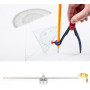 Roue de guidage à rouleaux Circinus, Torche de coupe réglable diamètre de coupe 10-100cm Cutter Plasma Guide circulaire Rouleau 
