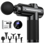 Pistolet de Massage Musculaire, Masseur de Muscle Profonds Massage gun avec 32 Niveaux Réglables, 8 Têtes de Massage Pistolet Ma