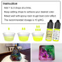 FansArriche Colorant Resine Epoxy - 24 Couleurs × 10 ml Pigment Resine Epoxy AB, Translucide Hautement Concentré Pigment Liquide