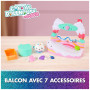 Gabby et la Maison Magique Le Film - Gabby Dollhouse - Balcon Délices Glacés De P'tiChou - 1 Figurine Et 5 Accessoires - Dessin 