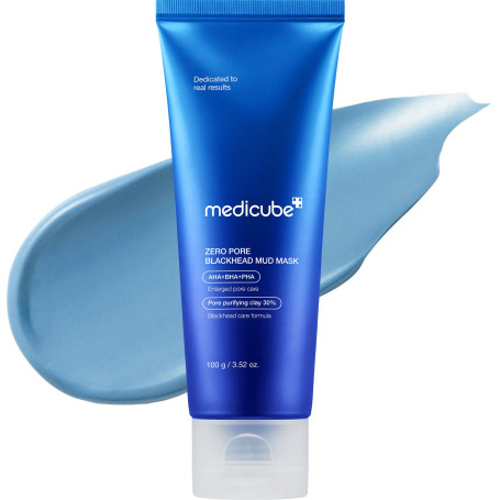 medicube Mascarilla Facial Zero Pore Blackhead Mud Que Enfría Y Reafirma Los Poros, Fórmula De 3 Minutos De Secado Rápido Con Ah