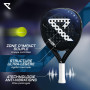 RYZE Chimera Raquette de Padel - Carbone & Fibre de Verre - Contrôle + Précision Maximum - Padel Raquette avec EVA-15 Flex - Str