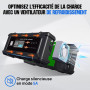 ECO-WORTHY 12V/24V 20A Chargeur de Batterie LiFePO4 avec Options Multi-Courant 5A/10A/15A/20A,détection Automatique de la Tensio