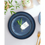 Pure Living Service de table en faïence pour 6 personnes, 24 pièces, vainqueur du test, ensemble de vaisselle en faïence méditer