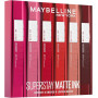 Maybelline New York - Coffret Exclusif de 6 Rouges à Lèvres Liquides Longue Tenue - Superstay Matte Ink - Teintes: Lover (15)/Se