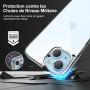 Jupitrix Coque for iPhone 15 6,1 Pouces, Coque Transparente Anti-Jaunissement Telephone Case Antichoc Housse Mince Étui de Prote