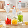 TTYSHIP® 5 Pièces Barboteur Fermentation, Airlock Fermentation en Plastique Transparent avec 5 Bonde de Fermentation pour Brasse