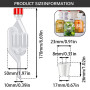TTYSHIP® 5 Pièces Barboteur Fermentation, Airlock Fermentation en Plastique Transparent avec 5 Bonde de Fermentation pour Brasse
