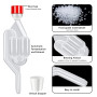 TTYSHIP® 5 Pièces Barboteur Fermentation, Airlock Fermentation en Plastique Transparent avec 5 Bonde de Fermentation pour Brasse