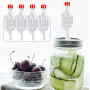 TTYSHIP® 5 Pièces Barboteur Fermentation, Airlock Fermentation en Plastique Transparent avec 5 Bonde de Fermentation pour Brasse