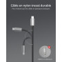 BrosTrend 2.5Gb Adaptateur USB C vers Ethernet, Plug & Play Adaptateur USB 3.2 vers RJ45 Réseau LAN pour PC MacBook Pro/Air, iPa