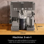 Ninja Luxe Premier, Machine a cafe a grain barista semi-automatique, 3-en-1: espresso, extraction froide et café filtre, Broyeur
