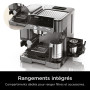 Ninja Luxe Premier, Machine a cafe a grain barista semi-automatique, 3-en-1: espresso, extraction froide et café filtre, Broyeur