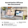 CZUR ET16 Plus Scanner de Documents & Livres, OCR Multilingue, Scan A3 Documents, 16 HD Megapixels, Support macOS & Windows, Con