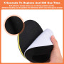 125mm Tampon de Polissage de Voiture, 16 PCS Kit Polissage Voiture, Pad Polissage Adaptateur de Perceuse et Tampons de Cire de L