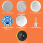 125mm Tampon de Polissage de Voiture, 16 PCS Kit Polissage Voiture, Pad Polissage Adaptateur de Perceuse et Tampons de Cire de L
