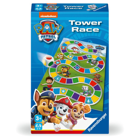 Ravensburger - Jeu de société - Pat'Patrouille - Tower Race - Jeu de Plateau en Famille - Course et Chance - À partir de 3 Ans -
