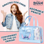 Disney Stitch Set de Trousse de Toilette Trousse Maquillage Zippé Sac de Lavage Flacon Vide Réutilisable Kit Voyage Accessoires 