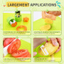 EURYUNG Kit Couteaux Sécurité de Cuisine pour Enfants - 17 Pièces Couteau Montessori Enfants pour Couper et Cuire des Fruits ou 