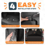 Looxmeer Protection Coffre Voiture Chien Universelle, Couverture Chien Auto Imperméable et Antidérapant, Protection Latérale pou