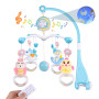Weinsamkeit Mobile Musical Lit Bébé, Mobile Musicale Bebe avec Veilleuse et Projecteur Mobile Lit Bébé avec 150 Berceuses Hochet