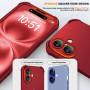 ORETECH Coque pour iPhone 16 Plus + 2 Pièces Verre Trempé Protection écran, Antirayures Rigide PC Avant et Souple TPU Arrière Pr