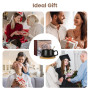 AOOTE Lot de 4 Tasses à Cappuccino avec soucoupe,320ml Ensemble Tasses à Expresso en Grès,set de tasses et soucoupes,tasses à ca