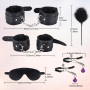 Kits de Bondage 11 Pièces Érotique BDSM Sex Menottes Sextoys, SM Set Adultes Toy Parfait Ensemble de Jouets Sexuels Érotiques Re