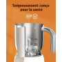 Hazel Quinn Mousseur à Lait Électrique en Acier Inoxydable, Multifonctionnel 5 en 1, Chauffe Lait Électrique, Machine à Chocolat