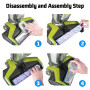 Rouleau de brosse de rechange et Filtre pour aspirateur eau et poussière Bissell CrossWave 1866 17132 2225N 2582N, 1 rouleaux de