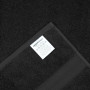 Amazon Basics Set de Bain 6 Pièces - 100% Coton Anti-décoloration - 2 Draps de Bain + 4 Serviettes de Toilette, Noir
