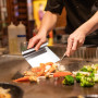 1 Pc Pelle à Légumes, Spatule à Pâte, Raclette en Acier Inoxydable, Grattoir de Cuisine, Coupe-Pâte, Carte à Pâte, Spatule de Cu
