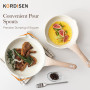 Kordisen Poele Ceramique Induction 32 cm, Poêle à Frire Antiadhésive, Saine et Non Toxique, Sans PFOA et PFAS