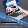 Pluggify Cable de Charge Multiple 4 en 1 Universel Nylon tressé Multi Chargeur Cable de Chargement avec iP/Micro USB / 2 Type C 